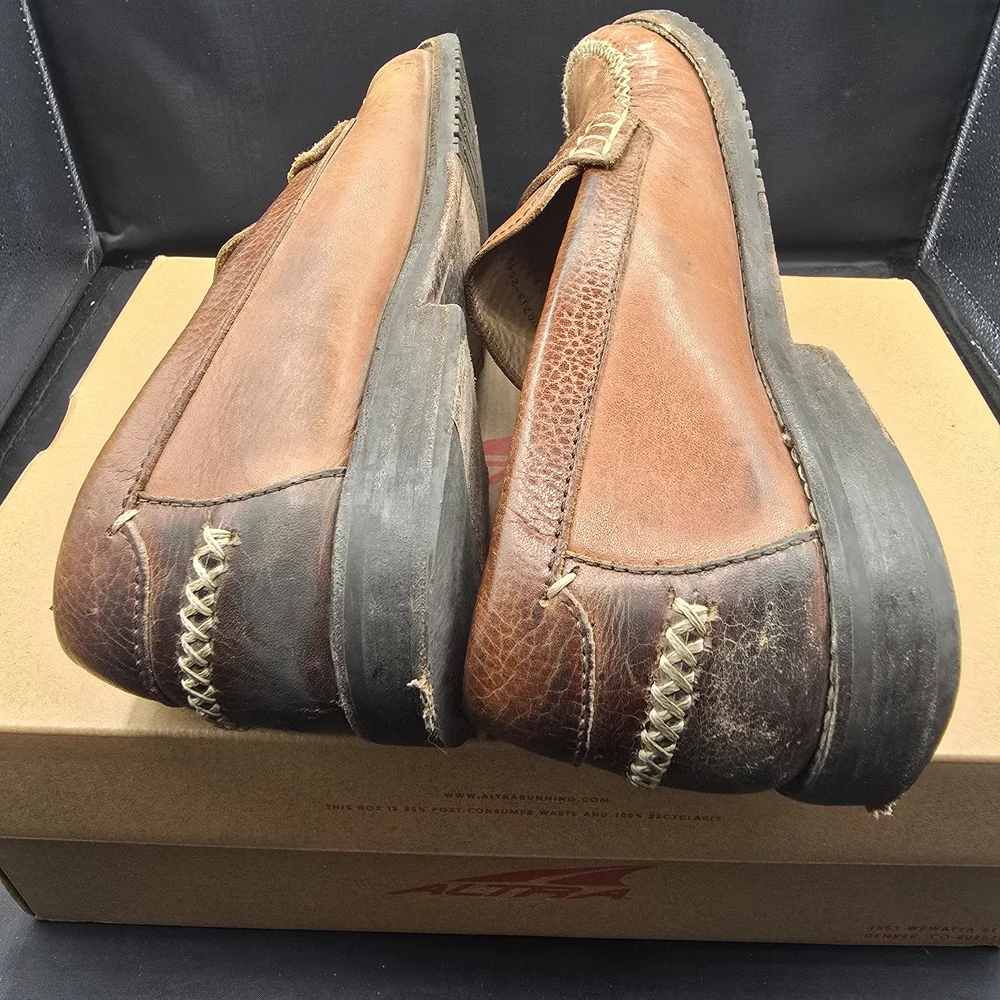 Tommy Bahama Tan Leather Slip-On‎ Loafers